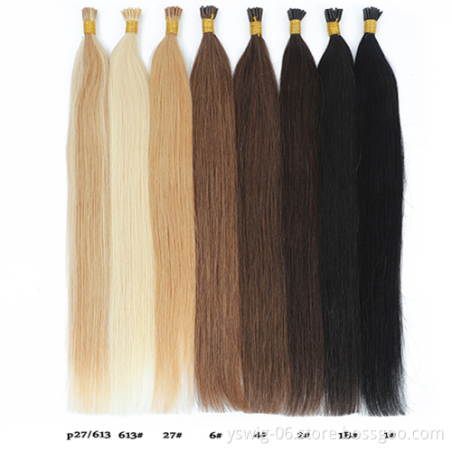 XCCOCO Hair Wholesale Remy Human I Tip Hair Extensions Double Drawn 100% Russian Human Itip Hair Extensions